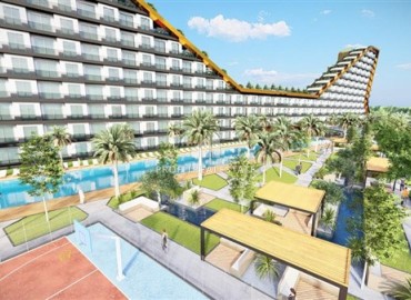 Апартаменты с одной спальней, 43м², в новом элитном комплексе на этапе строительства в Аксу, Алтынташ, Анталия ID-18102 фото-16