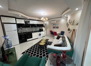 Уютная меблированная квартира 1+1, 65м², в комфортабельном комплексе у пляжа Клеопатры, Алания под ВНЖ ID-18103 фото-5