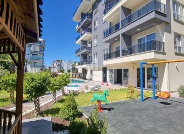 Уютная двухкомнатная квартира, 55м², в комплексе с хорошей инфраструктурой в 300м от моря в Авсалларе, Алания. ID-18107 фото-1