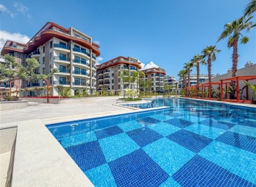 Трехкомнатный дуплекс, 100м², с бытовой техникой, в новом элитном комплексе в районе Алании – Оба ID-18112 фото-16