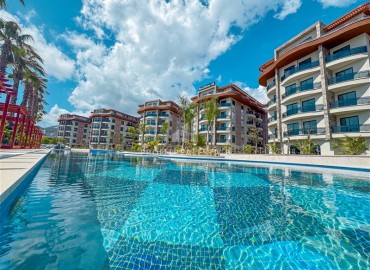 Трехкомнатный дуплекс, 100м², с бытовой техникой, в новом элитном комплексе в районе Алании – Оба ID-18112 фото-17