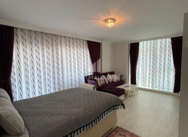 Меблированная квартира 4+1, 220 м2, с джакузи, застеклённым балконом, в комплексе с инфраструктурой в Оба, Аланья ID-12879 фото-15