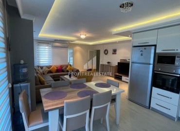 Меблированная квартира 4+1, 220 м2, с джакузи, застеклённым балконом, в комплексе с инфраструктурой в Оба, Аланья ID-12879 фото-19