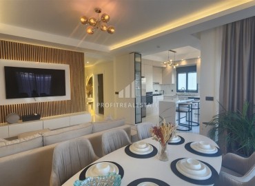 Фешенебельная вилла 3+1, 220м² с огромной видовой террасой, в резиденции таунхаусов в районе Алании – Каргыджак ID-18124 фото-6