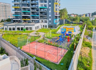 Двухкомнатная квартира, 60м², с видом на море в комплексе с хорошей инфраструктурой в Авсалларе, Алания ID-18133 фото-13