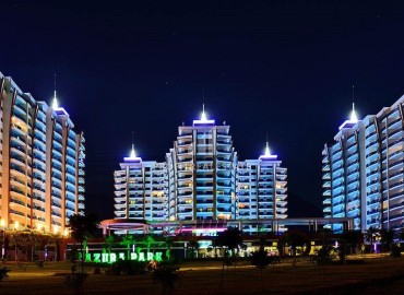 Меблированная квартира с одной спальней, 55м², в элитном комплексе у подножия Торосских гор в Махмутларе ID-18143 фото-1