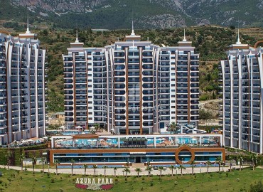 Меблированная квартира с одной спальней, 55м², в элитном комплексе у подножия Торосских гор в Махмутларе ID-18143 фото-16