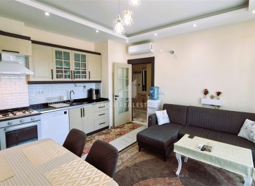 Трехкомнатная квартира, 80м², с остекленным балконом и видом на море в новой резиденции в районе Оба, Алания ID-18150 фото-2