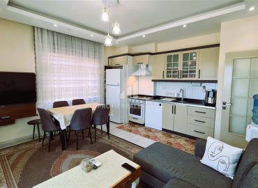 Трехкомнатная квартира, 80м², с остекленным балконом и видом на море в новой резиденции в районе Оба, Алания ID-18150 фото-3