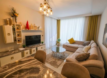 Квартира 1+1 с выходом в сад, 80м², с элегантным интерьером, на первой береговой линии в Кестеле, Алания ID-18155 фото-4