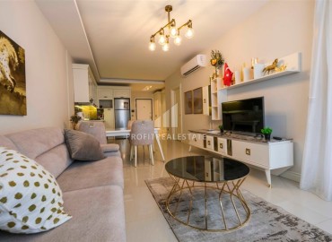 Квартира 1+1 с выходом в сад, 80м², с элегантным интерьером, на первой береговой линии в Кестеле, Алания ID-18155 фото-7