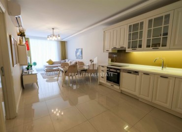 Квартира 1+1 с выходом в сад, 80м², с элегантным интерьером, на первой береговой линии в Кестеле, Алания ID-18155 фото-8