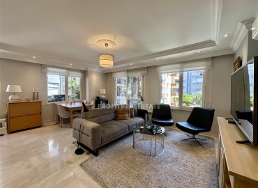 Элегантная меблированная трехкомнатная квартира, 125м², с остекленными балконами в 500м от моря в районе Оба, Алания ID-18161 фото-2