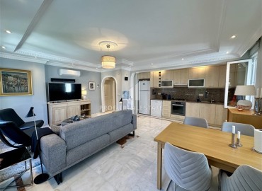 Элегантная меблированная трехкомнатная квартира, 125м², с остекленными балконами в 500м от моря в районе Оба, Алания ID-18161 фото-4