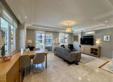 Элегантная меблированная трехкомнатная квартира, 125м², с остекленными балконами в 500м от моря в районе Оба, Алания ID-18161 фото-5