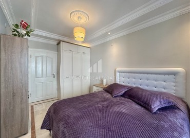 Элегантная меблированная трехкомнатная квартира, 125м², с остекленными балконами в 500м от моря в районе Оба, Алания ID-18161 фото-15