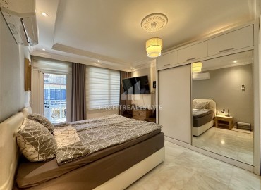 Элегантная меблированная трехкомнатная квартира, 125м², с остекленными балконами в 500м от моря в районе Оба, Алания ID-18161 фото-16