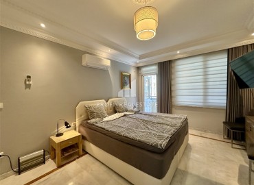 Элегантная меблированная трехкомнатная квартира, 125м², с остекленными балконами в 500м от моря в районе Оба, Алания ID-18161 фото-17