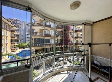 Элегантная меблированная трехкомнатная квартира, 125м², с остекленными балконами в 500м от моря в районе Оба, Алания ID-18161 фото-20