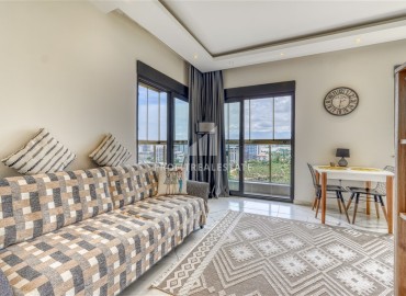 Новые видовые апартаменты 1+1, 55м², с дизайнерским интерьером в комплексе премиум класса в районе Махмутлар, Алания ID-18162 фото-2