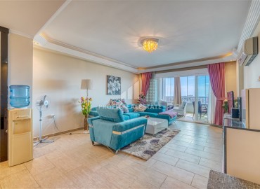 Видовая квартира с двумя спальнями и остекленными балконами, 110м², у вторничного рынка в Махмутларе, в 550м от моря ID-18166 фото-2