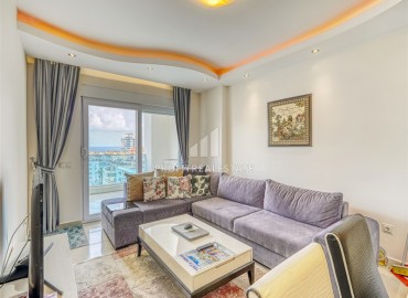 Элегантная квартира 1+1, 65м², на высоком этаже в элитном комплексе в 500м от моря в районе Махмутлар, Алания ID-18168 фото-2