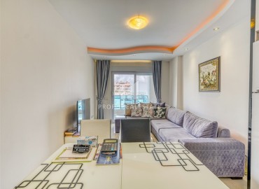 Элегантная квартира 1+1, 65м², на высоком этаже в элитном комплексе в 500м от моря в районе Махмутлар, Алания ID-18168 фото-3