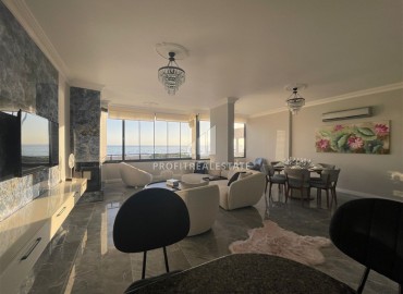 Трехкомнатная квартира с ремонтом и новой мебелью, 100м², с прямым видом на море в центре района Тосмур, Алания ID-18173 фото-1