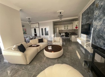 Трехкомнатная квартира с ремонтом и новой мебелью, 100м², с прямым видом на море в центре района Тосмур, Алания ID-18173 фото-4