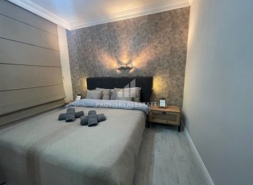 Трехкомнатная квартира с ремонтом и новой мебелью, 100м², с прямым видом на море в центре района Тосмур, Алания ID-18173 фото-5