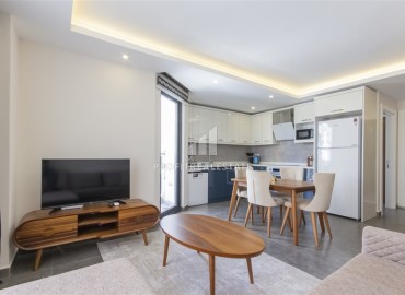 Меблированная квартира с одной спальней, 60м², в новом комплексе с отличным расположением в 200м от моря в Махмутларе, Алания ID-18178 фото-3