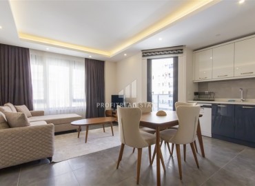 Меблированная квартира с одной спальней, 60м², в новом комплексе с отличным расположением в 200м от моря в Махмутларе, Алания ID-18178 фото-5
