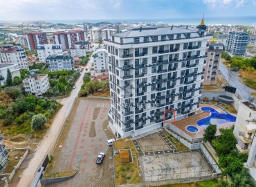 Двухкомнатная квартира, 62м², с чистовой отделкой в элитной новостройке в Авсалларе, Алания ID-18193 фото-14