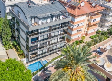 Уютная двухкомнатная квартира, 55м² в современном комплексе в самом центре Алании, в 80 метрах от пляжа Клеопатры ID-18195 фото-1