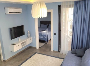 Уютная двухкомнатная квартира, 55м² в современном комплексе в самом центре Алании, в 80 метрах от пляжа Клеопатры ID-18195 фото-3