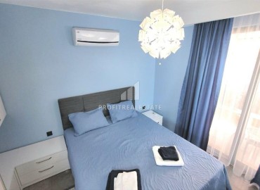 Уютная двухкомнатная квартира, 55м² в современном комплексе в самом центре Алании, в 80 метрах от пляжа Клеопатры ID-18195 фото-6