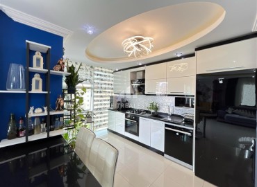 Фешенебельный пентхаус 5+1, 200м², с дизайнерским интерьером, видом на море и горы в районе Кестель, Алания ID-18205 фото-6