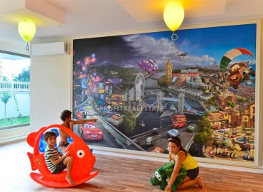 Элегантная видовая квартира с двумя спальнями, 118м², с видом на море в знаменитом комплексе Махмутлара, Алания ID-18216 фото-18