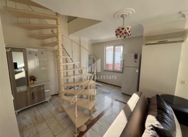 Необычный меблированный двухкомнатный дуплекс, 70м² в комплексе с бассейном в Оба, Алания, 300м от моря ID-18221 фото-9