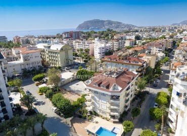 Центр района Оба: меблированная квартира 2+1, 115м², в комплексе с бассейном в 450м от моря ID-16087 фото-1