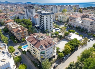 Центр района Оба: меблированная квартира 2+1, 115м², в комплексе с бассейном в 450м от моря ID-16087 фото-20