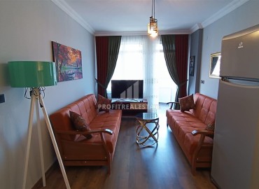 Симпатичная двухкомнатная квартира, 55м², в уютном комплексе в 350м от моря в центре района Оба, Алания ID-18012 фото-2