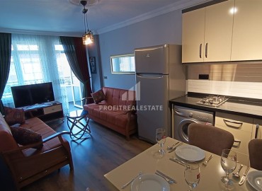 Симпатичная двухкомнатная квартира, 55м², в уютном комплексе в 350м от моря в центре района Оба, Алания ID-18012 фото-3