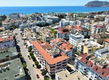 Симпатичная двухкомнатная квартира, 55м², в уютном комплексе в 350м от моря в центре района Оба, Алания ID-18012 фото-11