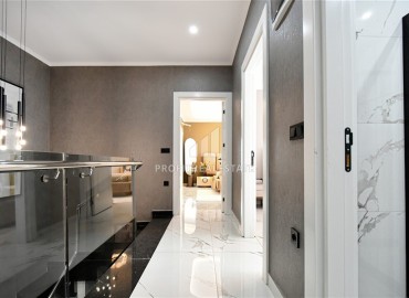 Фешенебельная двухуровневая квартира без мебели 157 м2, с тремя спальнями, с видом на море, в районе Бекташ, Аланья ID-13436 фото-5