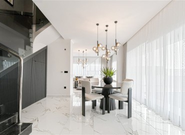 Фешенебельная двухуровневая квартира без мебели 157 м2, с тремя спальнями, с видом на море, в районе Бекташ, Аланья ID-13436 фото-6