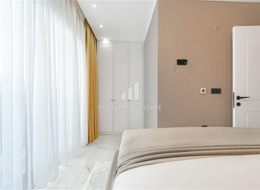 Фешенебельная двухуровневая квартира без мебели 157 м2, с тремя спальнями, с видом на море, в районе Бекташ, Аланья ID-13436 фото-14