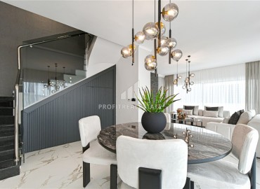 Фешенебельная двухуровневая квартира без мебели 157 м2, с тремя спальнями, с видом на море, в районе Бекташ, Аланья ID-13436 фото-17