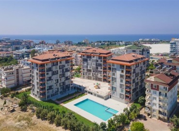 Меблированный четырёхкомнатный пентхаус, 210м², в новом комплексе с бассейном в 500м от моря в Авсалларе, Алания ID-18234 фото-1