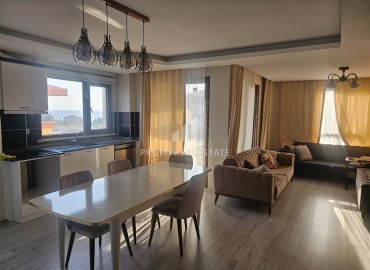 Меблированный четырёхкомнатный пентхаус, 210м², в новом комплексе с бассейном в 500м от моря в Авсалларе, Алания ID-18234 фото-2